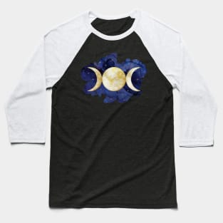 Triple Moon - Watercolor Baseball T-Shirt